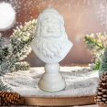 thumbnail image 2 of Classic White Santa Claus Bust Resin Ornament for Festive Indoor and Outdoor Holiday Decor, 2 of 5