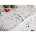 thumbnail image 3 of Nvzi 1 funda para refrigerador de una o dos puertas, de tela con estampado geométrico de mármol, para lavadora, 170 * 70 cm (blanca), 3 of 4