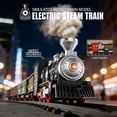 thumbnail image 2 of Electric Steam Locomotive Train Set with Tracks Realistic Smoke Sound Lights, 2 of 8