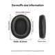 thumbnail image 5 of Replacement Earpads for Bowie H1i - Black, Soft Protein Memory Foam with Breathable Mesh Fabric Covers, 5 of 5