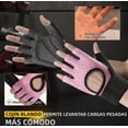thumbnail image 2 of Guantes Xtellar Gym Pesas Deportivos Muñequeras Mujer Hombre Color Rosa S, 2 of 2