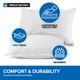 thumbnail image 4 of Fundas de almohada desechables "Stock Your Home" (100 unidades), de papel/poliéster, tamaño estándar de 53 x 76 cm, con barrera de humedad, color blanco., 4 of 7