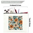 thumbnail image 5 of FCXZI Vintage Floral Leather Travel Makeup Bag,Floral Cosmetic Bag Makeup Zipper Pouch Bag Gifts for Women,Travel Waterproof Toiletry Bag Accessories Organizer Gifts,Small Makeup Bag White, 5 of 6