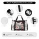 thumbnail image 4 of Fotbe Christmas Snowman With Hat Bolsa de Viaje con Estampado, Bolsa de Fin de Semana para Mujer con Compartimento para Zapatos, Bolsa de Gimnasio con Bolsillo Húmedo, 4 of 7