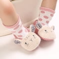 thumbnail image 6 of Unisex Baby Slipper Socks Kids Floor Slipper Baby Winter Newborn Cute Shoes Warm Comfortable Snowfield Booties Prewalker Toddler Boys Girls Fuzzy Socks for Girls Slipper Socks, 6 of 9