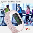 thumbnail image 3 of YAMAY Fitness Tracker, Fitness Watch Heart Rate Monitor Activity Tracker, Color Screen Dual-Color Bands IP68 Waterproof, with Step Counter Sleep Monitor 14 Sports Tracking, Smart Watch for Women Men, 3 of 7