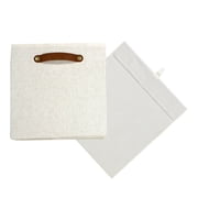 Better Homes & Gardens Collapsible Fabric Cube Storage Bin, Vanilla