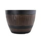 thumbnail image 1 of Maceta de barril de resina para interior y exterior, maceta grande para flores, adorno de jardín 113 pulgadas, 1 of 9
