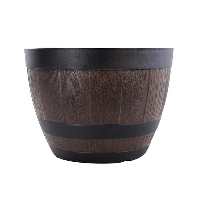 DOLITY Pot de Fleurs pour Arbre Tonneau Intérieur Extérieur 11,3 Pouces