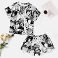 thumbnail image 4 of Boku No Hero Deku Midoriya Summer Home Suit For Womens Short-Sleeved Pajama Set 2pcs Loungewear Soft Sleepwear T-Shirts Tee Shirt Top And Short Sleeping Pants, 4 of 8