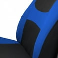 thumbnail image 2 of TLH BlueBlack Color Light & Breezy Flat Cloth Seat Covers Front, Airbag Compatible, Universal Fit for Cars, Auto, Trucks, SUVs, 2 of 5