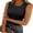 02-Black, variant on Womens High Neck Tank Tops Stretchy Sleeveless Racerback Sexy Slim Fit Basic Tee Shirts Y2K Trendy Summer Outfits White Medium