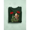 thumbnail image 3 of Ho Ho Ho Y'all - Santa Tractor Xmas Men's Sweatshirt, 3 of 4