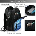 thumbnail image 3 of Yiaed Beautiful Ocean Dolphin Print Laptop Backpack,Business Travel Durable Laptops Backpack with USB Charging Port,Water Resistant College Computer Bag, 3 of 5