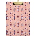 thumbnail image 2 of FMSHPON Christmas Nutcrackers Blue Red Clipboard Hardboard Wood Nursing Clip Board and Pull for Standard A4 Letter 13x9 inches, 2 of 5