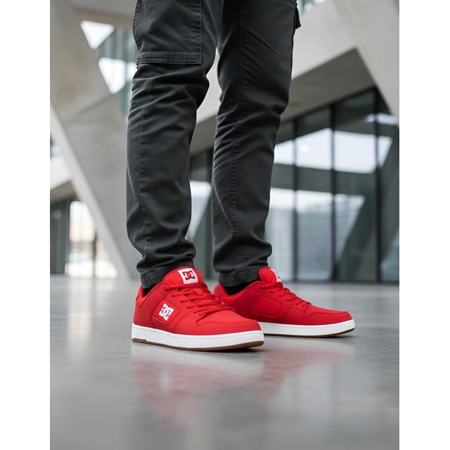 Tenis DC SHOES Manteca Para Hombre Color Rojo Modelo ADYS100837RARE