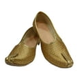 thumbnail image 2 of Men Wedding Sherwani Shoes Handmade Punjabi Jutti For Men Designer Flat Mojaris, 2 of 5