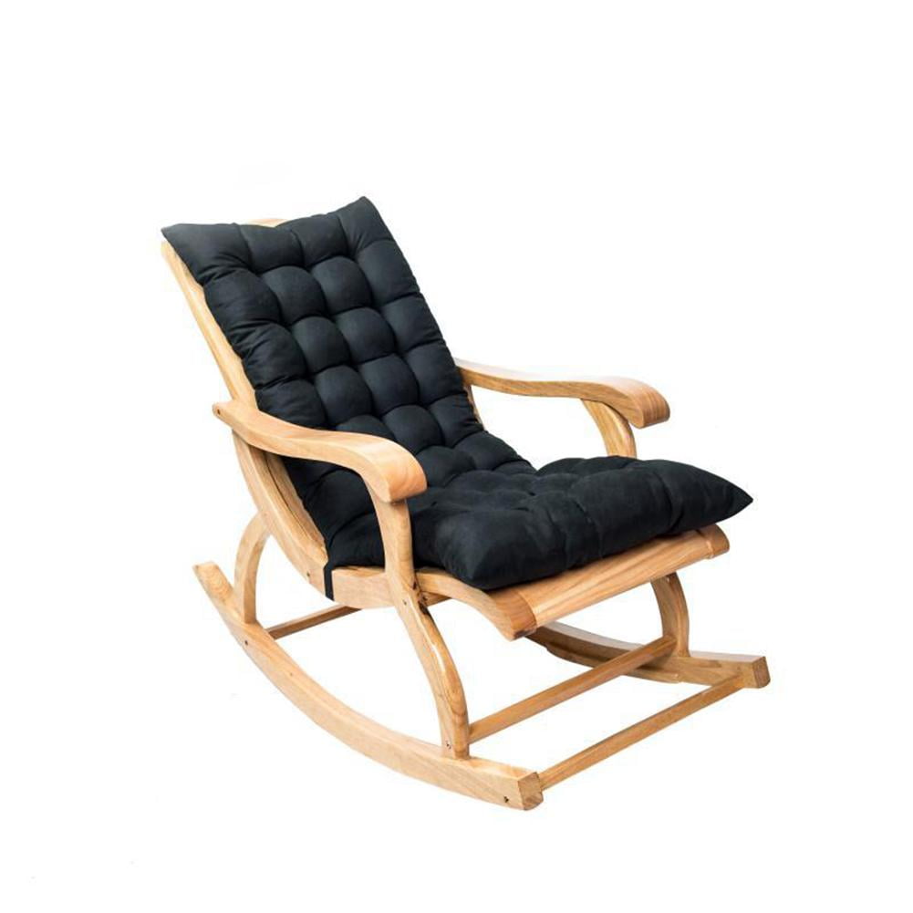 120x50cm Soft Thick Garden Seat Cushions Sun Lounger Recliner Cushion for Indoor Outdoor Travel Holiday Beach Garden High Back Chair Cushion Navy