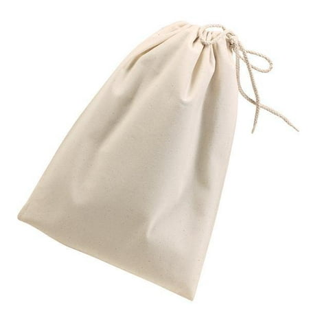 Natural Drawstring - Reusable Cotton Shoe Bags with Drawstring (Natural)