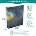 thumbnail image 5 of WOBOGO Cosmic Spiral File Folders Extra Large Capacity to Hold 200 Sheets of Documents Hard Shell Ring Binder for School Home Office, 5 of 10