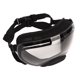 thumbnail image 4 of Gafas para perros Gafas de sol Marco negro Protección contra el viento y el polvo UV Hebilla Correa ajustable Gafas para mascotas para perros medianos o grandes Lente transparente, 4 of 10