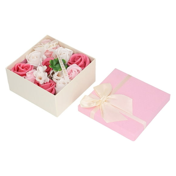 Caja de regalo de jabón de flores, jabón de flores de rosas de simulación, jabón de baño de flores de rosas, jabón de flores, máxima comodidad