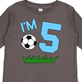 thumbnail image 4 of Inktastic I'm Five fifth birthday soccer Boys or Girls Long Sleeve Toddler T-Shirt, 4 of 5