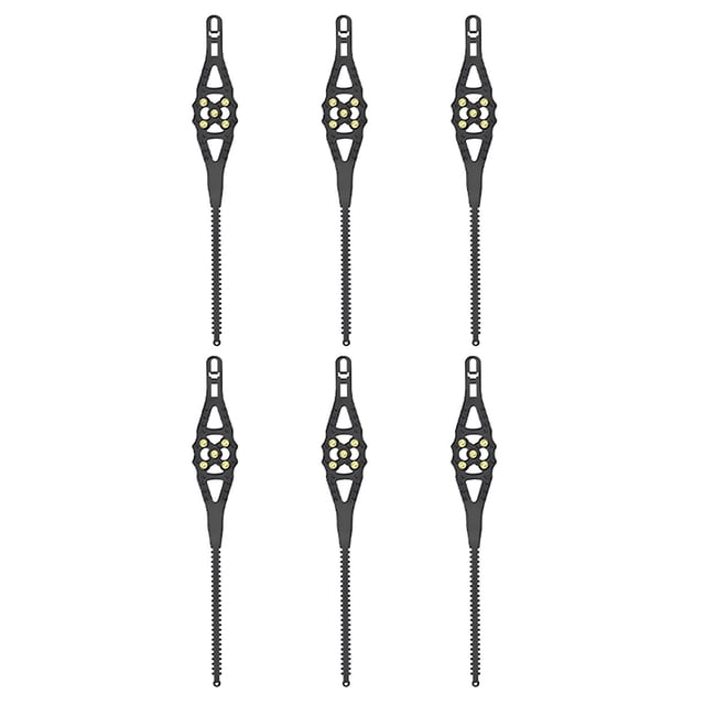 Wweixi Increase Traction Snow Chains High Performance Reliable Easy To Install Snow Chains For Cars Durable Pack of 6 black