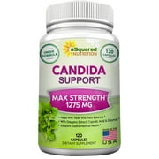 aSquared Nutrition Candida Cleanse Supplement - 120 Capsules - Natural Candida Support & Detox Complex with Probiotics, Herbs & Antifungals, Treatment Pills to Clear & Remove Yeast Infection