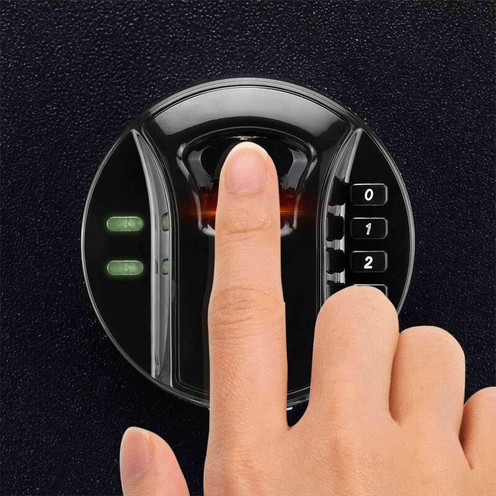 Barska Steel HQ200 Biometric Digital Keypad Safe Biometric Fingerprint Scanner, AX12840
