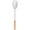 White, variant on Kiibsot 13 inch Large Silicone Cooking Spoons, Nonstick Solid Wooden Handle Spoon, Heat Resistan Silicone Kitchen Spoons for Cooking, Serving, Basting, Mixing