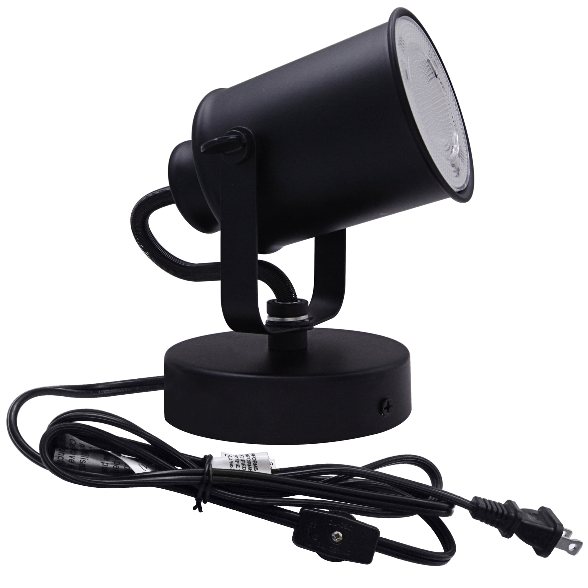 Lucere LED Desk Lamp, Black Wall-Mounted Reading Lamp, 4000K Cool White, 360-Degree Swivel Head with Tilt Adjustment, Modern Eye-caring Lamp for Study Room, Office, Bedroom
