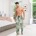 thumbnail image 7 of Tropical Palm Leaves Ghost Pajama Pants, Men's Lounge Pants Light with Drawstring and Pockets, Christmas New Year Birthday Father's Day Gifts, 7 of 7