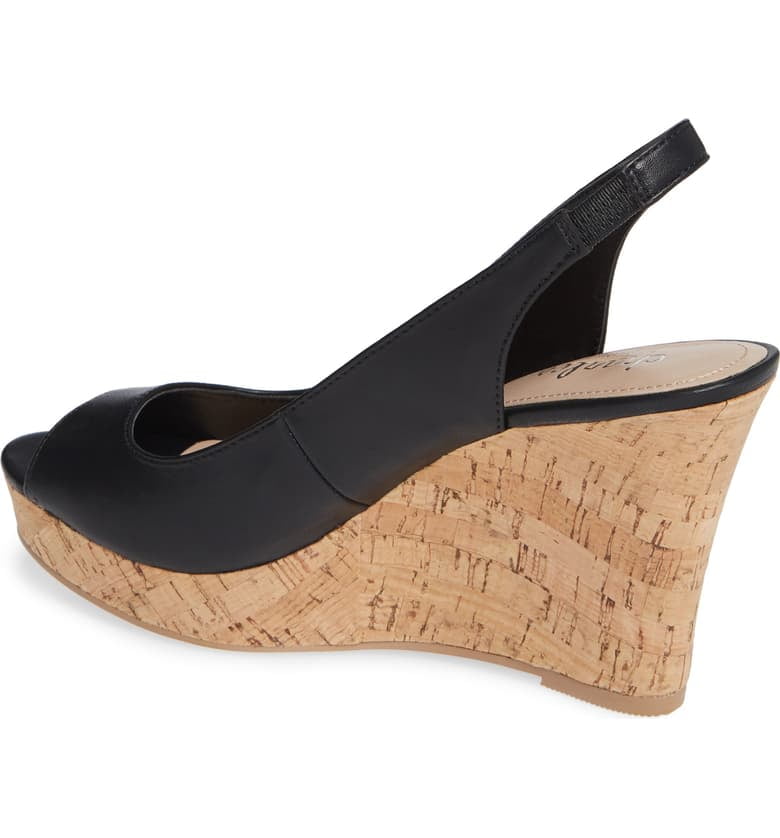 leandra slingback wedge