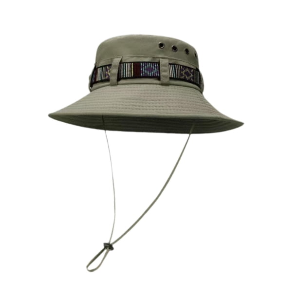 Sombrero tipo pescador cómodo y transpirable para hombres y mujeres, ideal para acampar y viajar. Verde oscuro