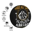thumbnail image 4 of Naloa Not All Those Who Wander Are Lost 1 PVC Leather Spare Tire Wheel Cover Spare Tire Cover, for Car Truck SUV Camper Trailer Universal Fit(14-17in)-15 inch, 4 of 6
