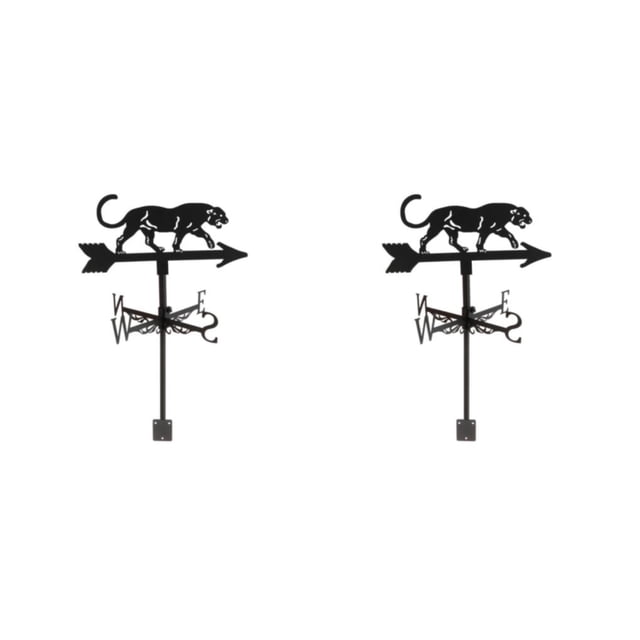 Billuyoard Weather Vane Farm Scene Roof Mount Backyard Garden for leopardo 2Conjunto