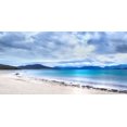 thumbnail image 2 of Douglas, Lynne 24x14 White Modern Wood Framed Museum Art Print Titled - Taransay Teal, 2 of 4