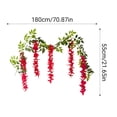thumbnail image 3 of Wozhuo Artificial Flower Vine 180cm Fake Plumeria Hanging Decor for Living Room Wall Ceiling, 3 of 6