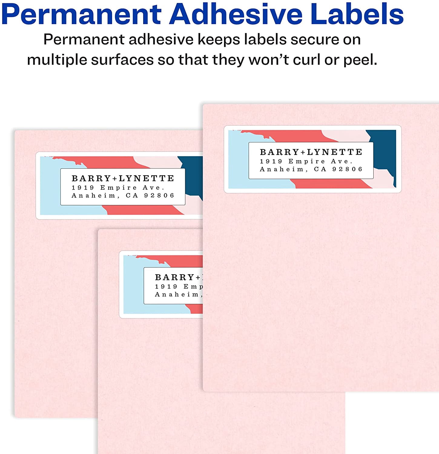 Easy Peel Printable Address Labels with Sure Feed, 1-1/3" x 4", White, 1,400 Blank Mailing Labels for Laser Printers (5162)