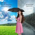 thumbnail image 2 of Mini Travel Sun Umbrella for Purse | Compact UV - Protected, Lightweight Portable & Windproof Parasol for All Ages, 2 of 6