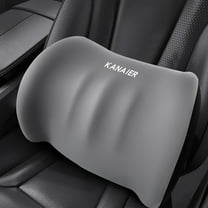 High Density Car Lumbar Support Cushion, Pressure Reducing Memory Foam, Ergonomic Backrest for Driving, Office and Home Use, Universal Fit