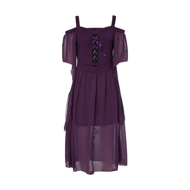 xiaxaixu Female Off Shoulder Dress, Halloween Boat Neck Fly Sleeve One-Piece