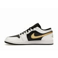 thumbnail image 2 of Jordan Men's 1 Low White Black Metallic Gold Swoosh Basketball Shoes, from StockX, 2 of 5