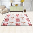 thumbnail image 2 of Dreamtimes Hawaii Cocktails Area Rug 72 x48in Simple Summer Pattern Non-Slip Floor Carpet Comfort Floor Mats Decor for Indoor Living Dining Room and Bedroom Area, 2 of 7