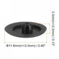 thumbnail image 2 of Screw Cap Covers, 80 pcs 11.8x3.3mm Plastic Screw Decoration Cover for Phillips Cam Fitting Nut Self-Tapping Screw, Black, 2 of 4