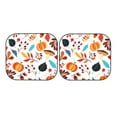 thumbnail image 5 of Lsque Autumn Pumpkins Fall Leaves 2 PCS Windshield Sun Shade | CarFoldable Window Covers | Car Accessories Reflect UV for Universal Cars SUV Truck | Large, 5 of 7