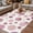 Pink, variant on Pin Polka Dots Outdoor Rug for Patio/Deck/Porch, Non-Slip Large Area Rug 5 x 7 Ft, Modern Abstract Art Indoor Outdoor Rugs Washable Area Rugs, Reversible Camping Rug Carpet Runner