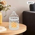 thumbnail image 5 of Miumaeov 6pcs Candle Holder Light Stand Lantern Candlestick Lamp Home Decor Gift Birdcage, 5 of 9