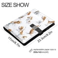 thumbnail image 3 of Leather Notebook with Pen Holder Writing Notepad Includes 100 Pages Lined Journal Dogs in Various Poses, 3 of 6